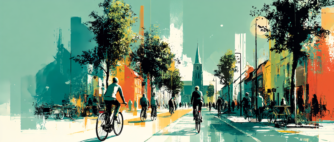 Illustratives Titelbild von „Soltau fährt Rad“: nachhaltige Mobilität, Stadtentwicklung, Verkehrswende und fahrradfreundliche Infrastruktur in Soltau